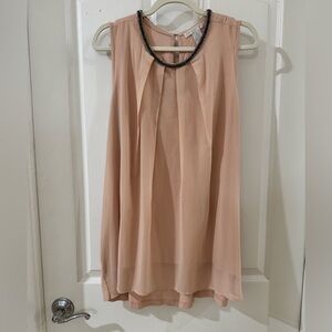 Design History Soft Flowy Dressy Blush Pink Top